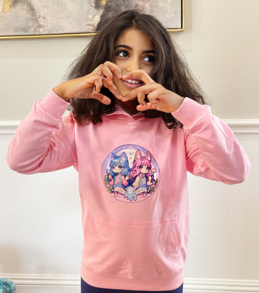 Luna & May Pink Youth Hoodie