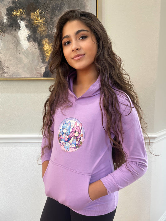 Luna & May Purple Youth Hoodie