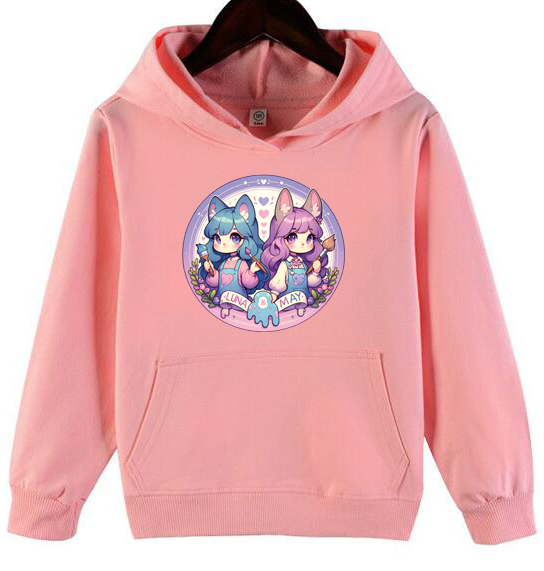 Luna & May Pink Youth Hoodie