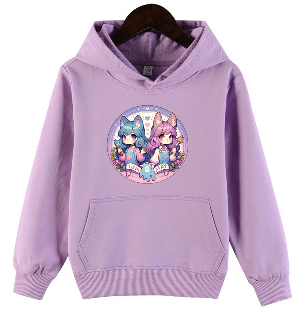 Luna & May Purple Youth Hoodie